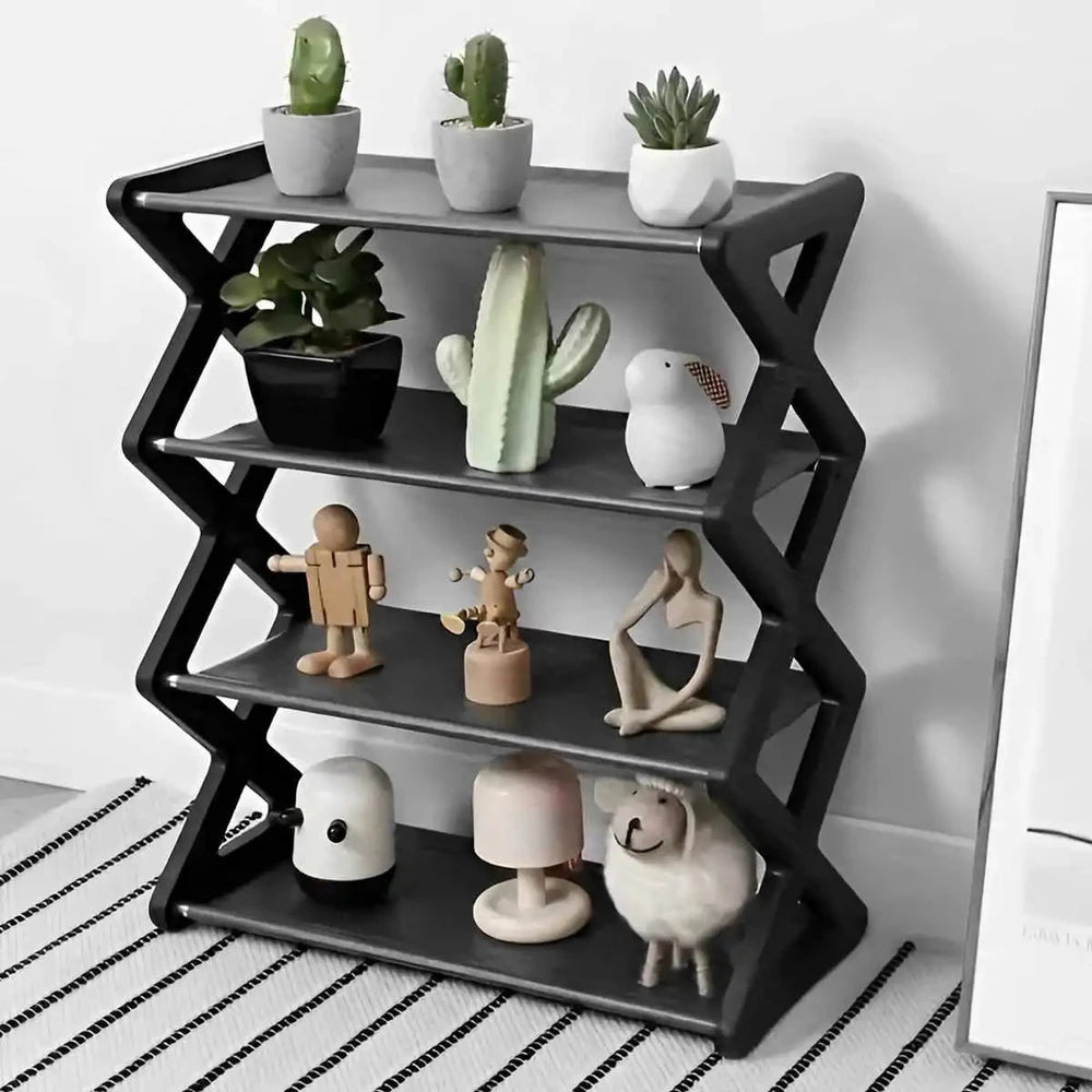 4-Tier X-Type Shoe Rack
