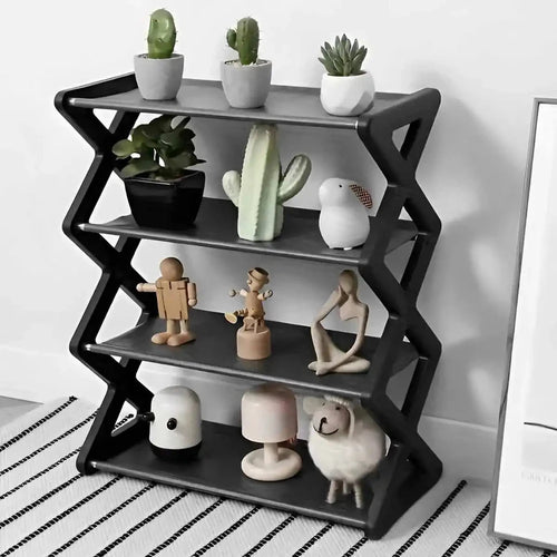 4-Tier X-Type Shoe Rack
