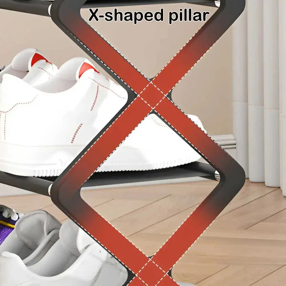 4-Tier X-Type Shoe Rack
