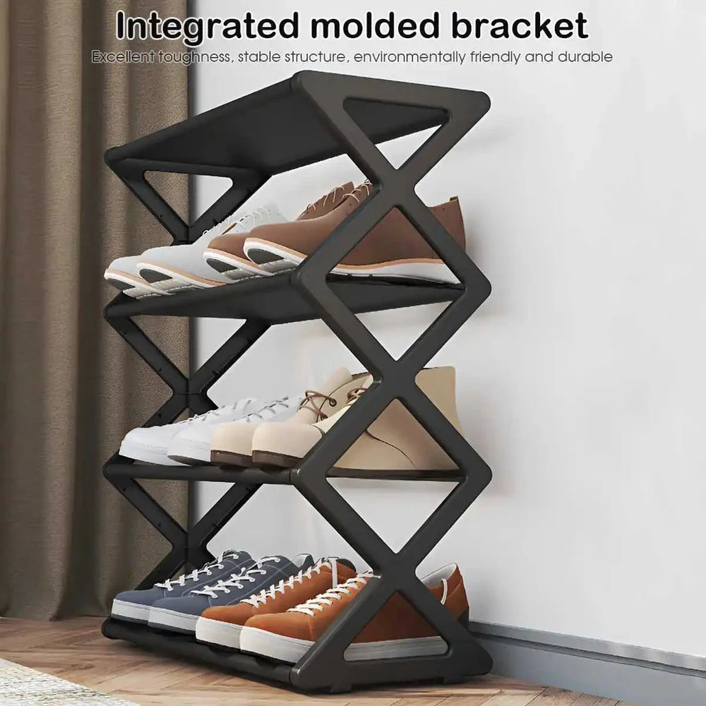 4-Tier X-Type Shoe Rack