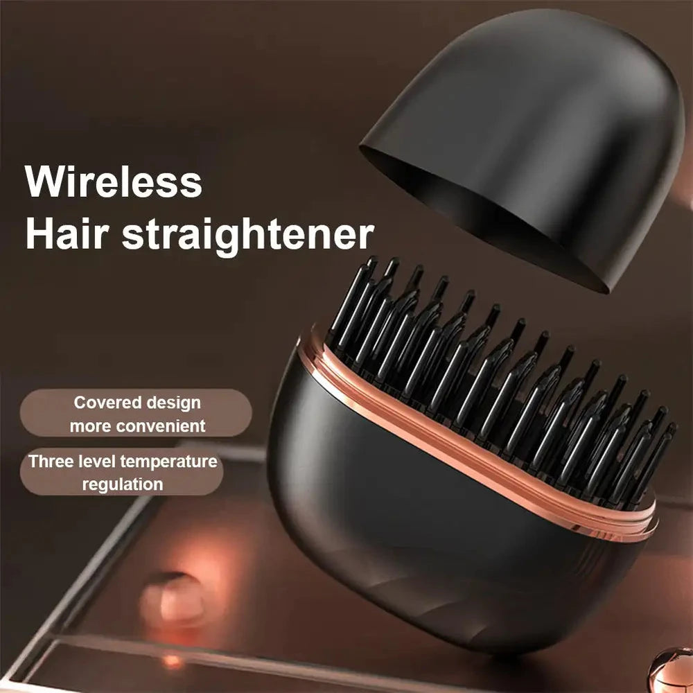 Mini Hair Comb Straightener