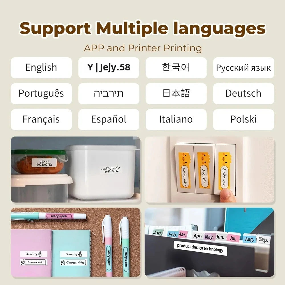 Portable Sticker Label Printer