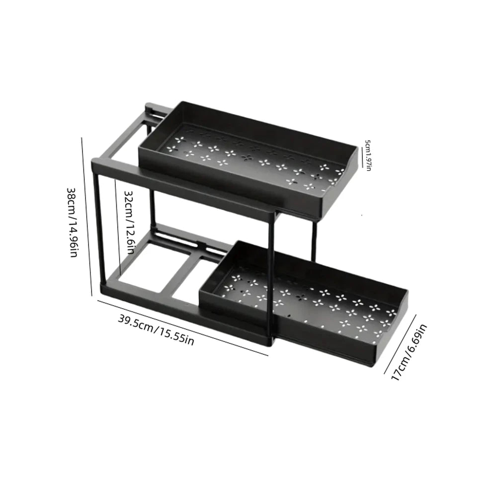 Double-Layer Pull-Out Rack