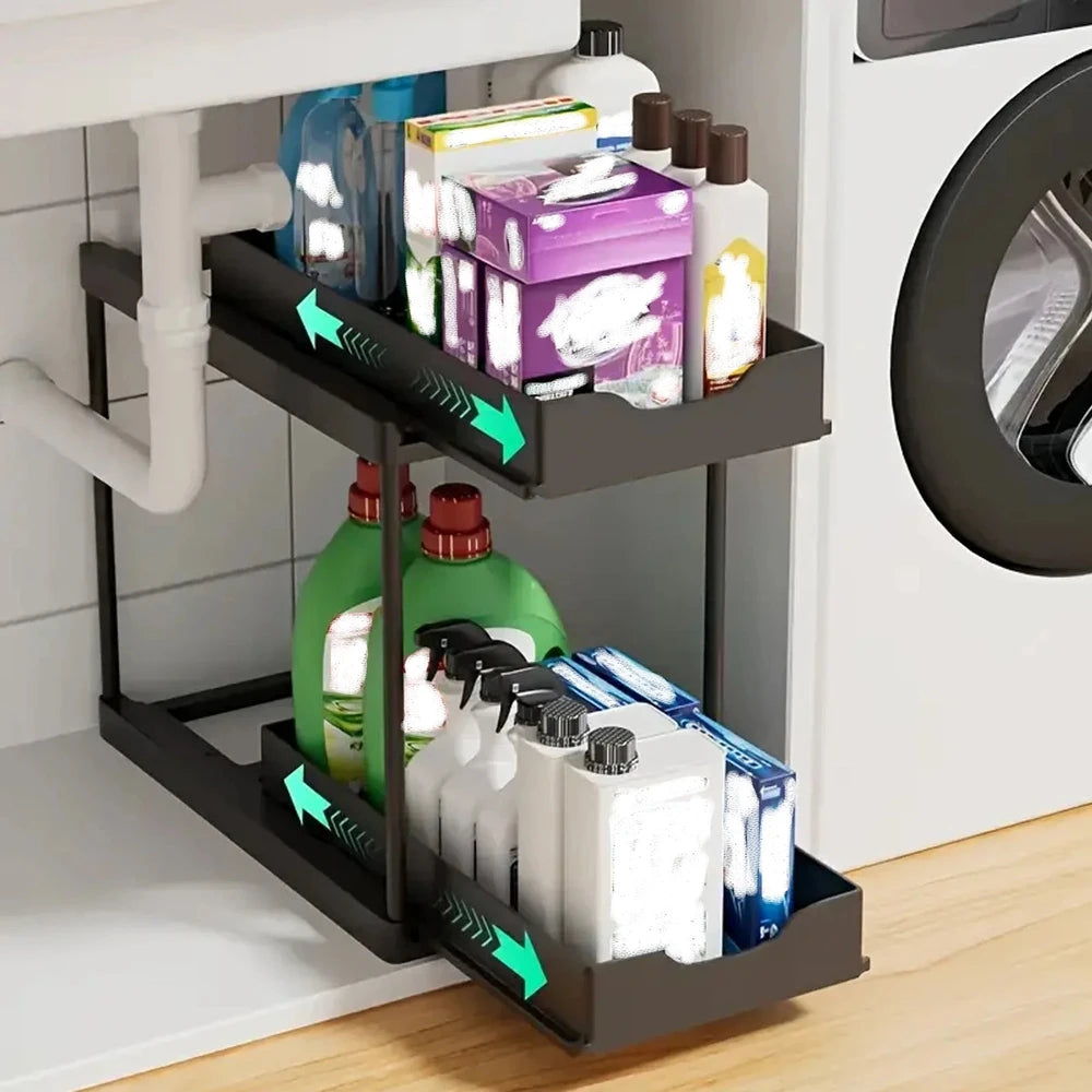 Double-Layer Pull-Out Rack