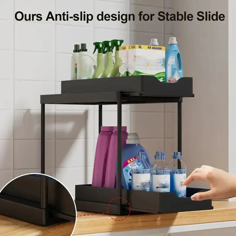 Double-Layer Pull-Out Rack