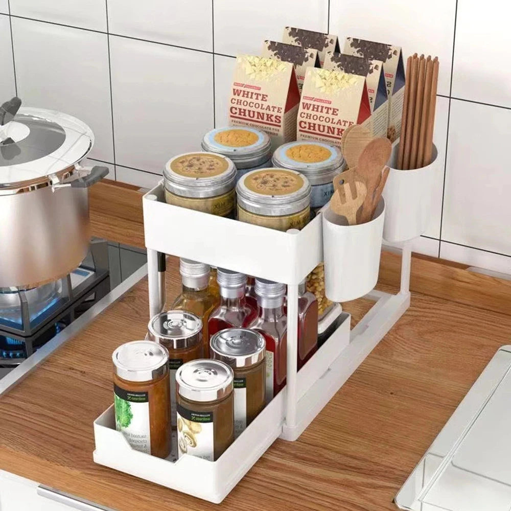 Double-Layer Pull-Out Rack