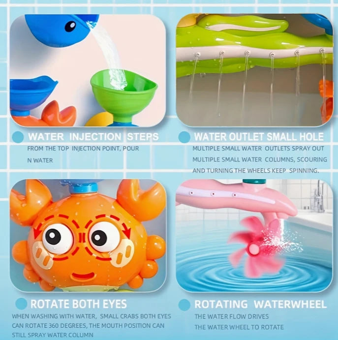 Interactive Suction Cup Bath Toy Set