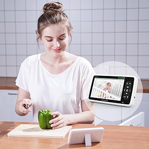 New 5 inch Video Baby Monitor with Camera and Audio