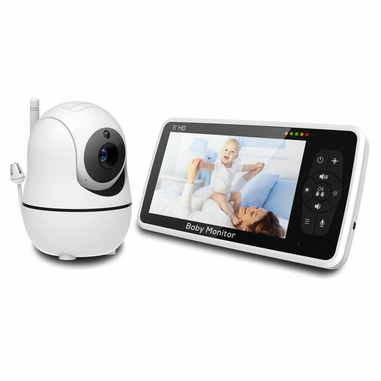 New 5 inch Video Baby Monitor with Camera and Audio
