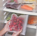 4pcs Reusable Silicone Bags | Leakproof Self-Sealing