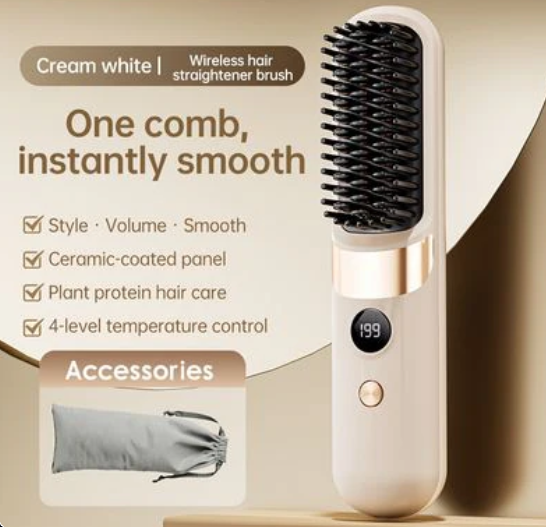 Wireless Hair Straightening Brush