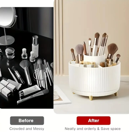 360° Rotating Makeup Organizer