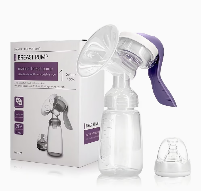 Manual Breast Pump with 150ml Feeding Bottle