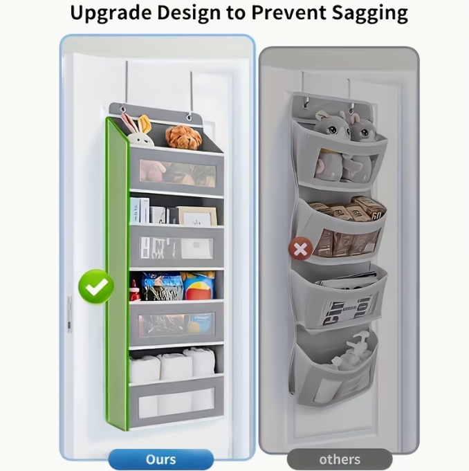 4-Tier Over-The-Door Hanging Storage Rack