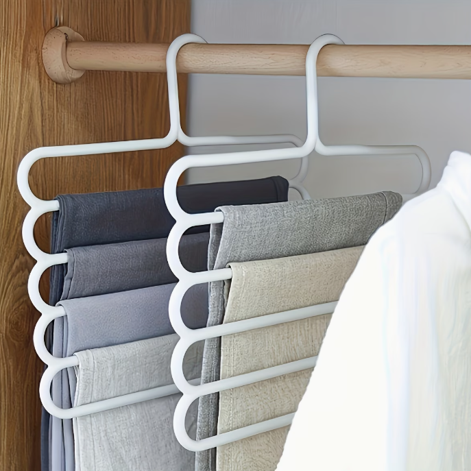 2pcs Multifunctional 5-Layer Hangers