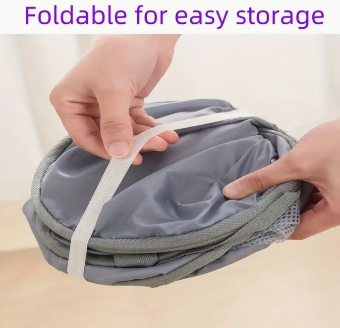 Pop-Up Mesh Foldable Laundry Basket