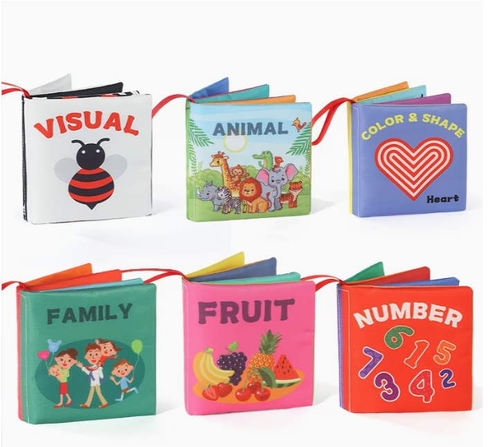 Four-Page Visual-Themed Early Learning Cloth Book