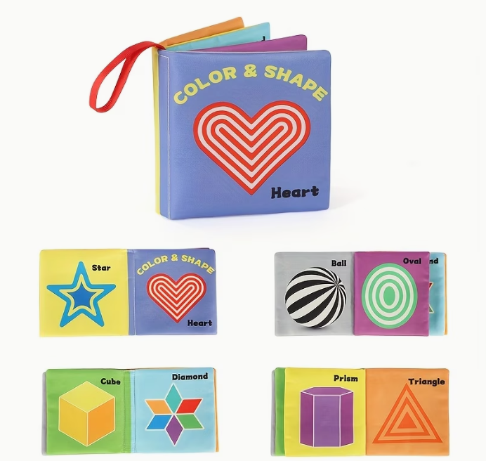 Four-Page Visual-Themed Early Learning Cloth Book