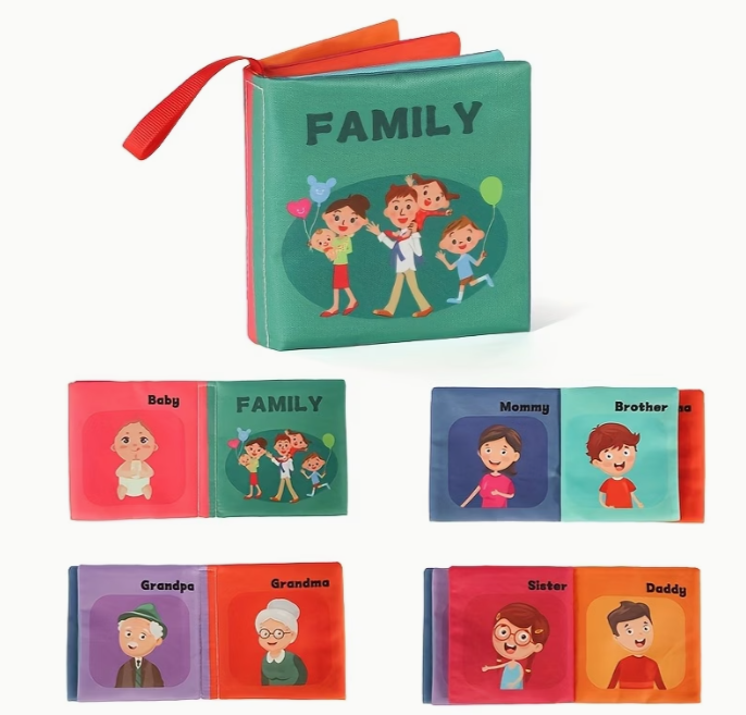 Four-Page Visual-Themed Early Learning Cloth Book
