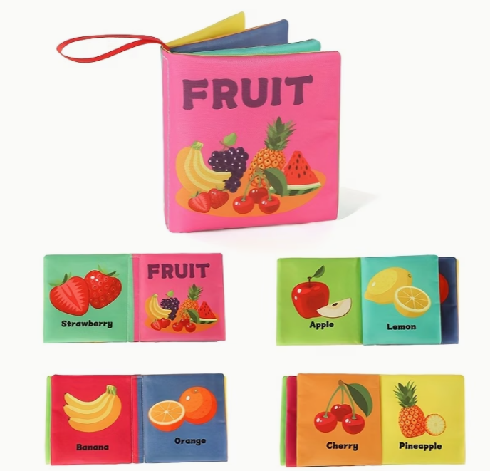 Four-Page Visual-Themed Early Learning Cloth Book