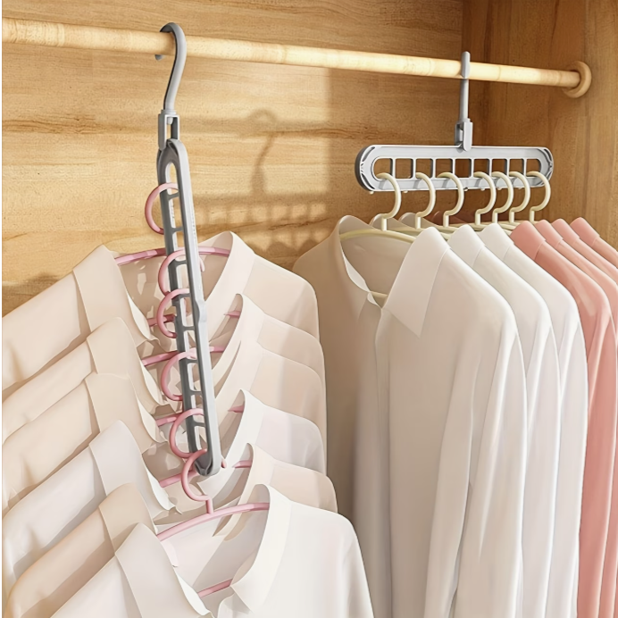 3 Pack Hangers with 9 Holes