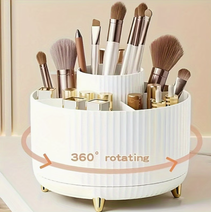 360° Rotating Makeup Organizer