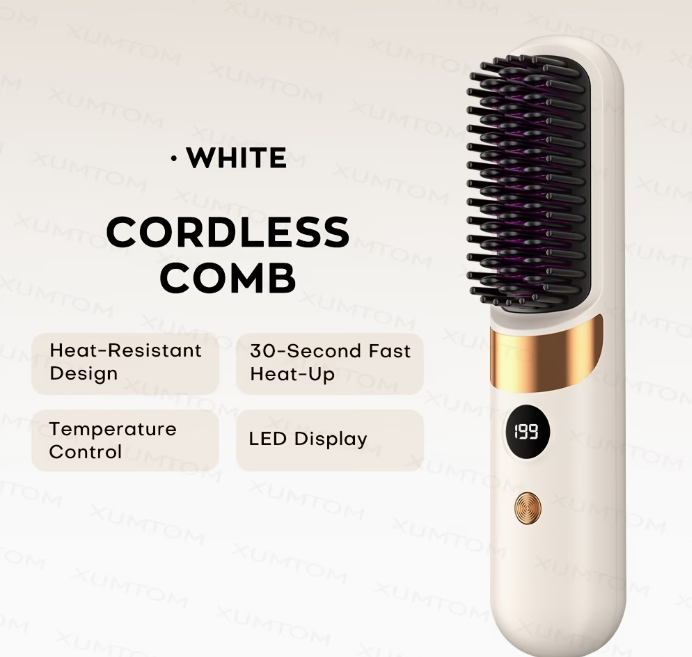 Wireless Hair Straightening Brush