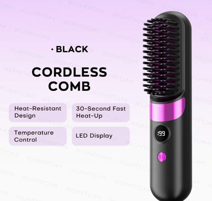 Wireless Hair Straightening Brush