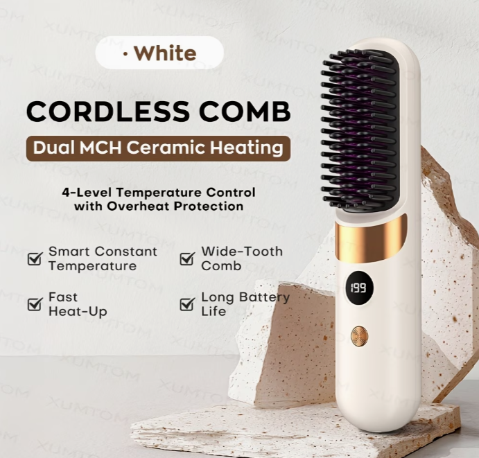 Wireless Hair Straightening Brush