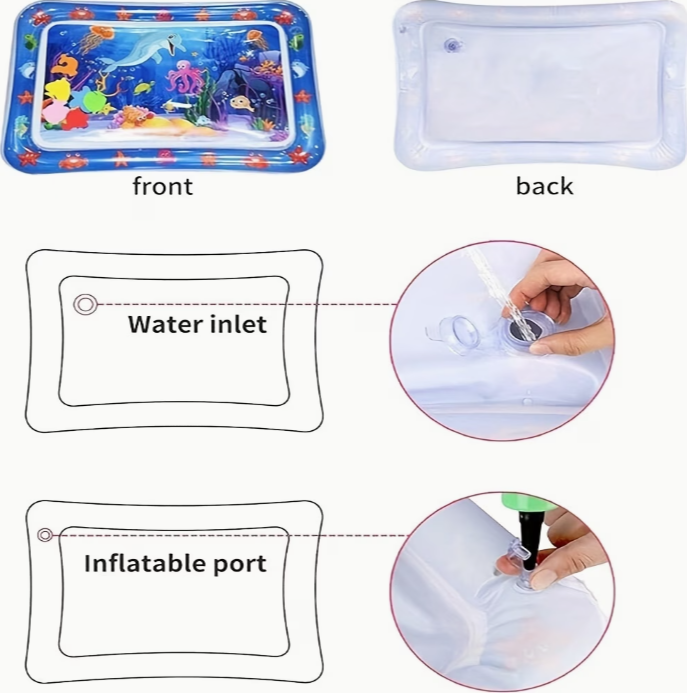 Inflatable water mat