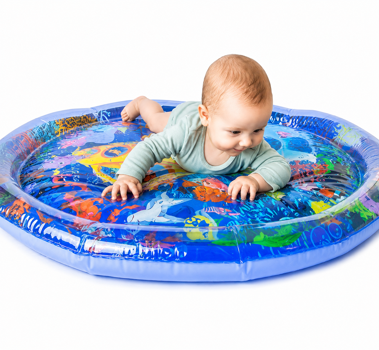 Inflatable water mat